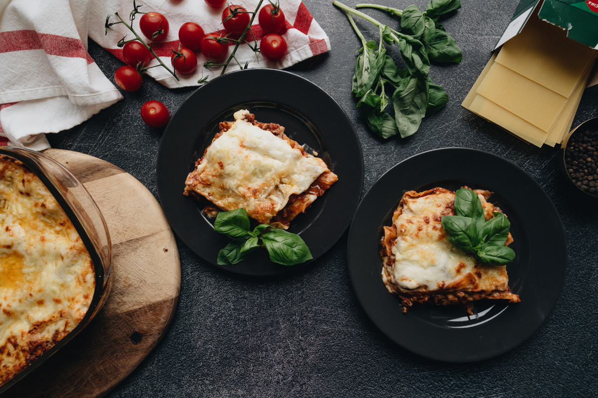 Cheesy Lasagna in an Earthenware
